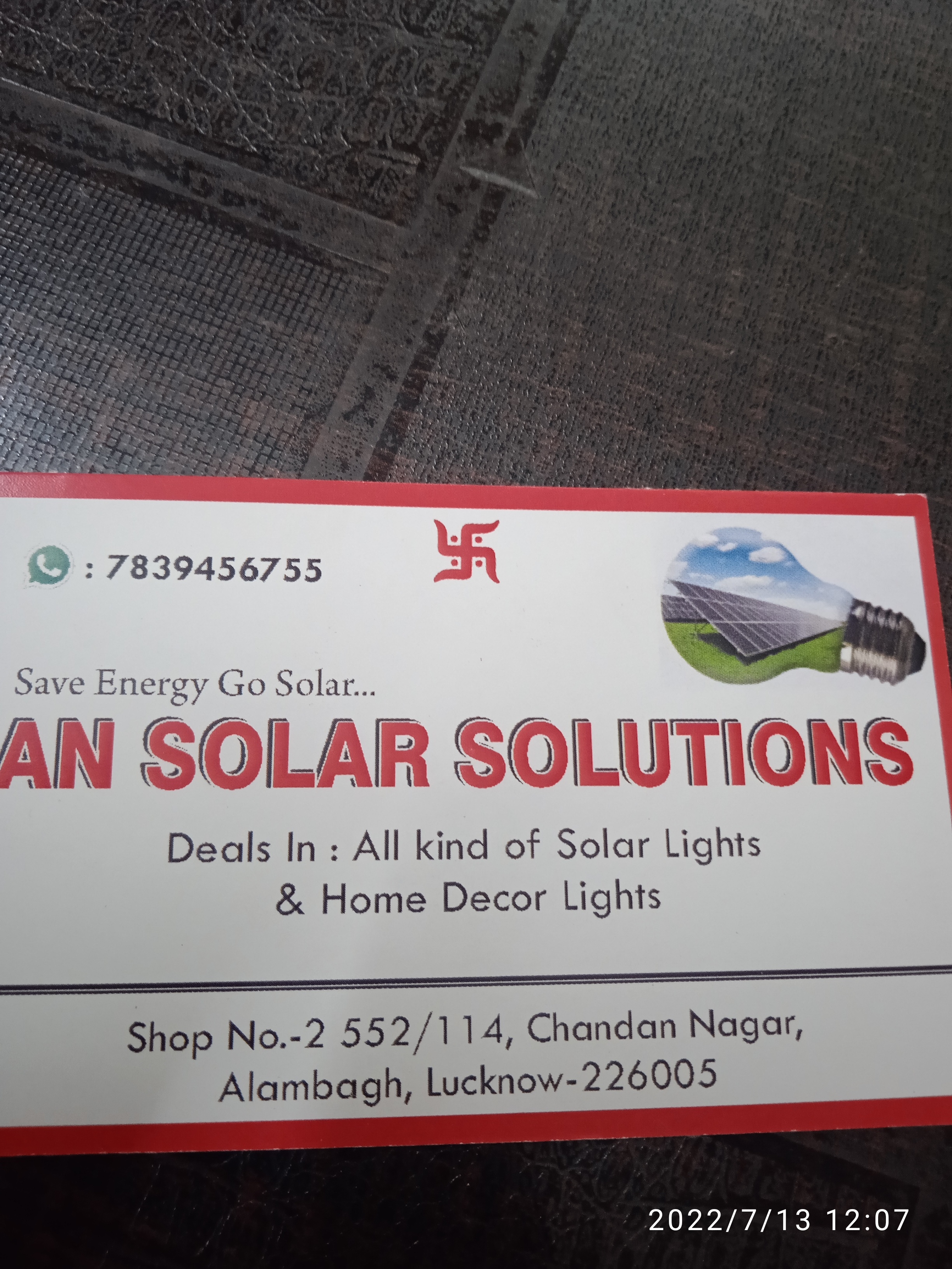 AN SOLAR SOLUTION